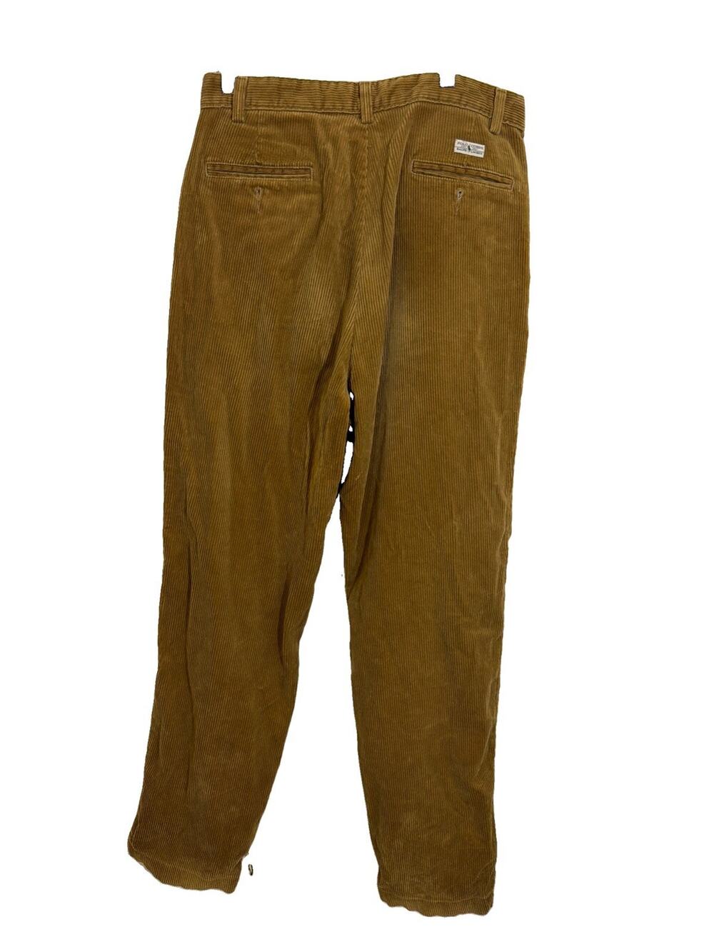 Polo Ralph Lauren Pants Mens 32x31 Brown Corduroy Vintage Dress Pants